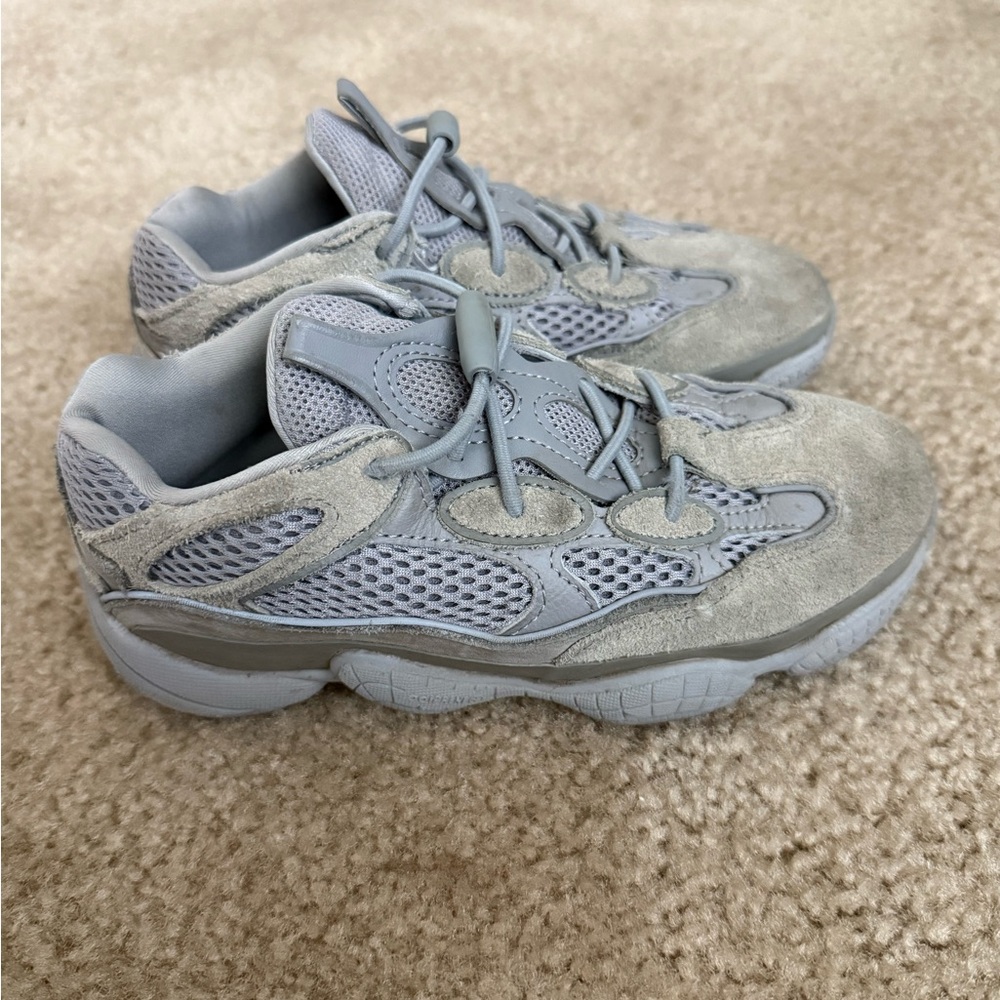 Yeezy Boys 500 Stone Salt Suede Sneakers